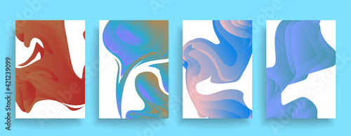 Artistic design of covers. Creative colors background. Fashionable futuristic design