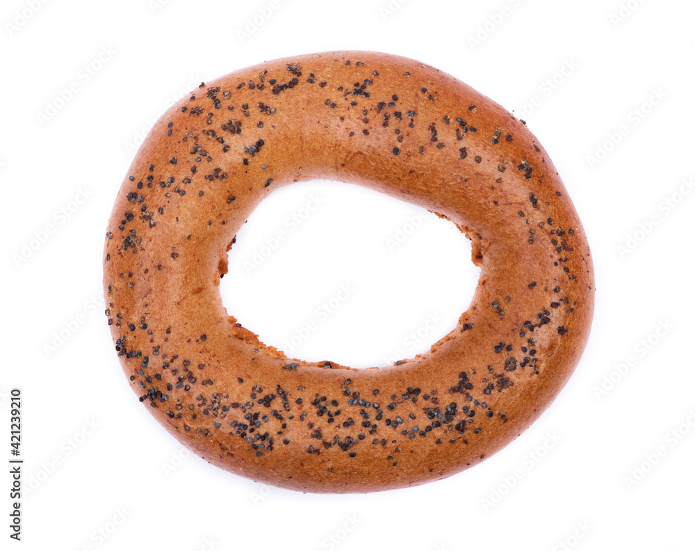 Bagel with poppy seeds