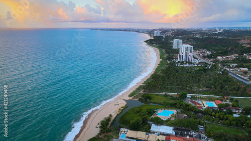 aerial view of beach, MCZ, Brazil  © FhCasado