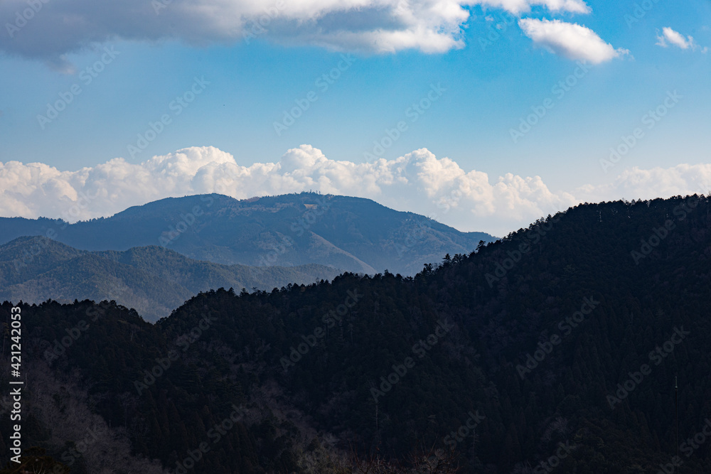 Obraz premium 山と空