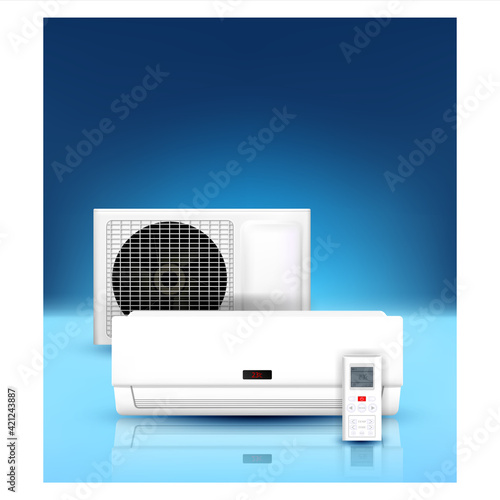 Air Conditioner Repair Service Promo Banner Vector