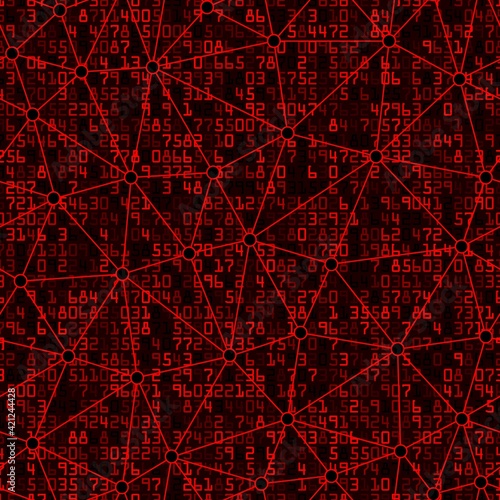 Mathematical with Linear Triangular Shapes Seamless Pattern Background