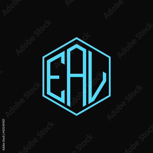 EAV polygon letter icon design on BLACK background.Creative letter
EAV-E A V logo design. EAV initials Polygon Logo design.
