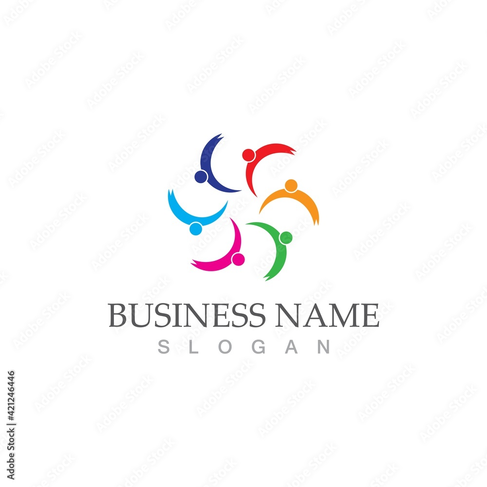 Community, network and social icon Community, network and social icon