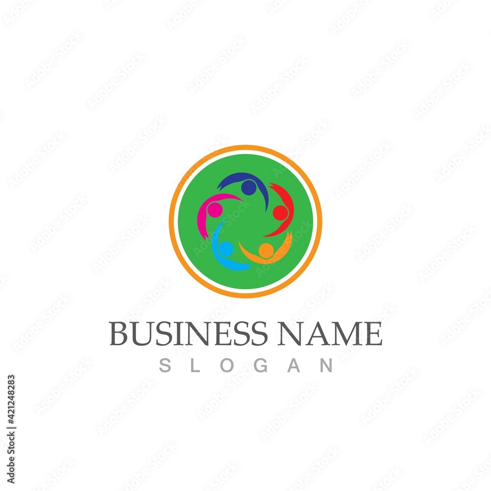 Community, network and social icon Community, network and social icon