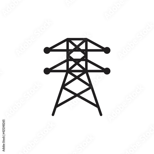 Electricity icon in vector. Logotype