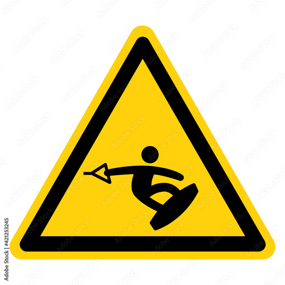 Kite Surf Area Symbol Sign, Vector Illustration, Isolate On White Background Label. EPS10 Kite Surf Area Symbol Sign, Vector Illustration, Isolate On White Background Label. EPS10