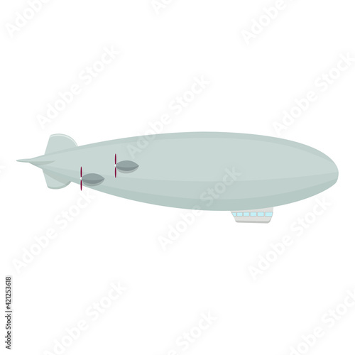 Dirigible vector illustration isolated on a white background