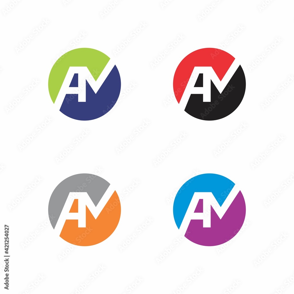 Abstract Initials Letters AM Logo Vector 001 Abstract Initials Letters AM Logo Vector 001