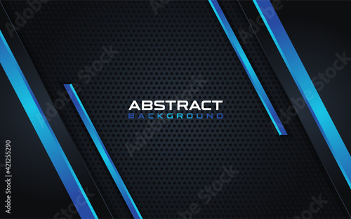 Abstract Dark Blue with Blue Line Combination Background Design. Elegant Modern Background Design.
