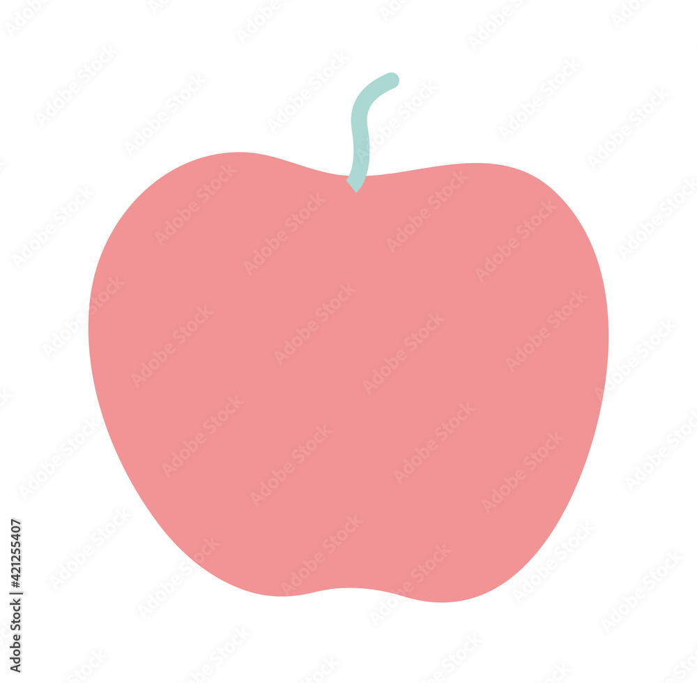 Fototapeta premium fresh apple isolated