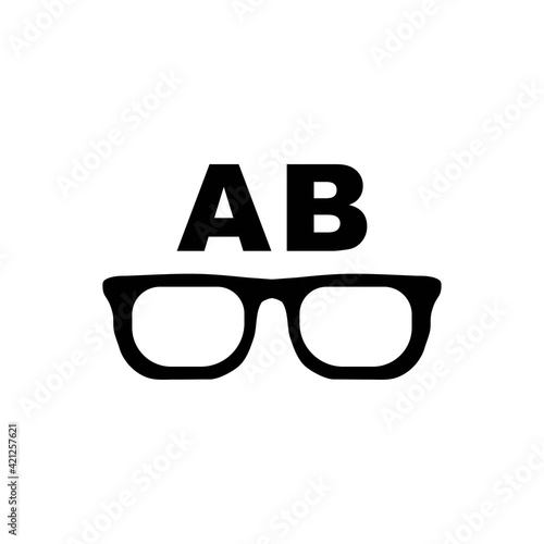 Optometry test icon