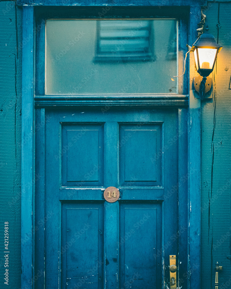 Blue Old Door