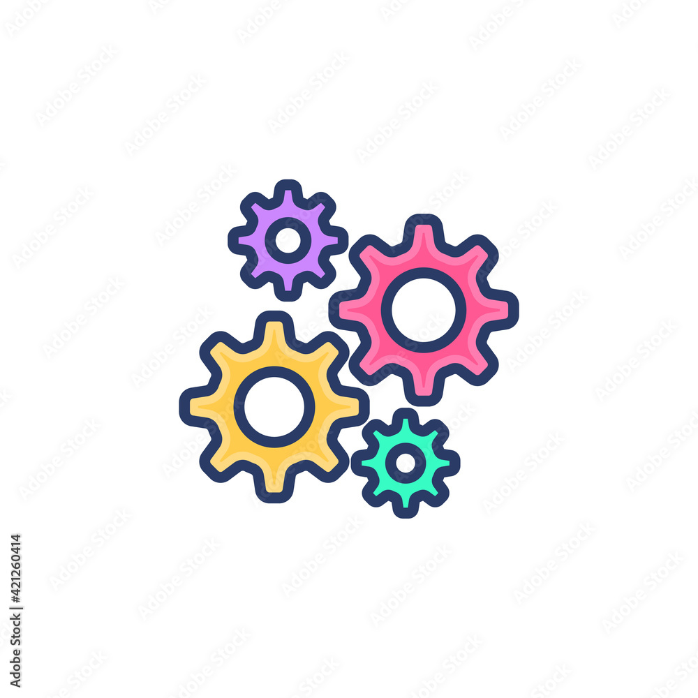 System Setting icon in vector. Logotype