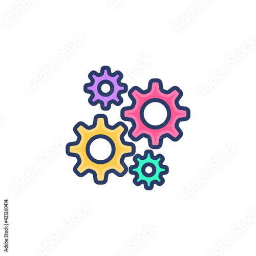 System Setting icon in vector. Logotype © Vectors