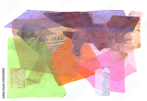 artistic background collage from texture elements