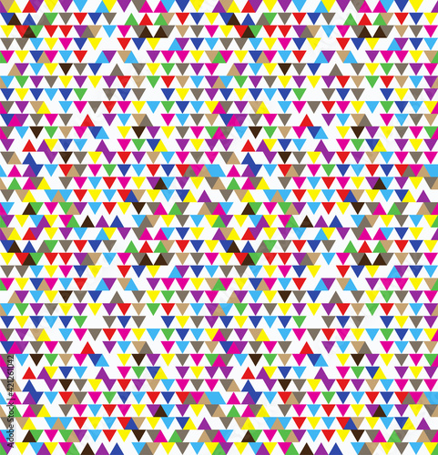 Seamless triangle pattern geometric texture vector. 