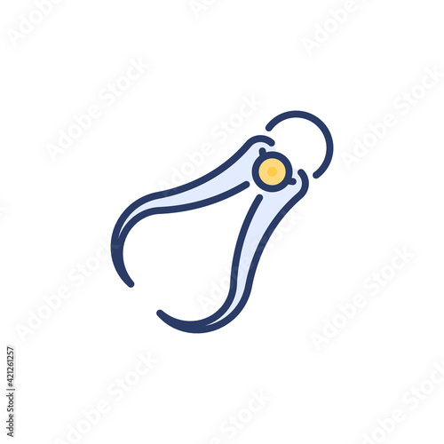 Outside Caliper icon in vector. Logotype