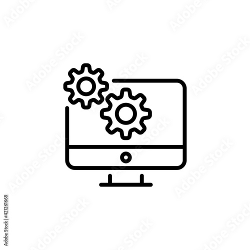 IT Engineering icon in vector. Logotype