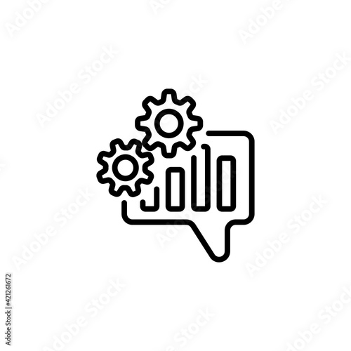 Engineering Analysis icon in vector. Logotype