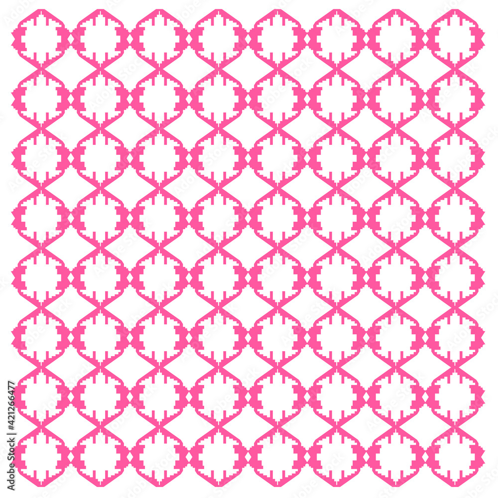 Design Ornaments pink on white Design Ornaments pink on white