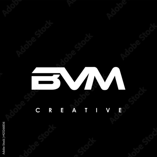 BVM Letter Initial Logo Design Template Vector Illustration
