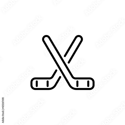 Hockey icon in vector. Logotype