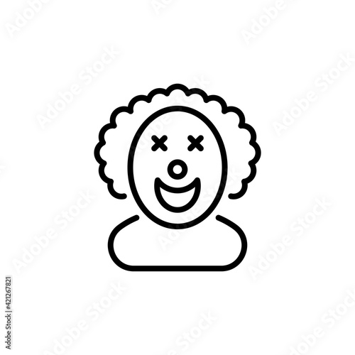 Joker icon in vector. Logotype