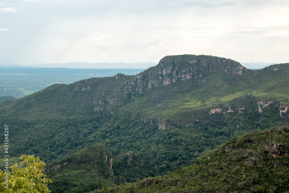 View from the Main Entrance to Chapada Veadeiros National Park near São Jorge, and Alto Paraíso, Goias, Brazil