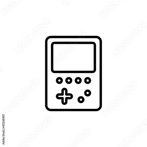 Gameboy icon in vector. Logotype