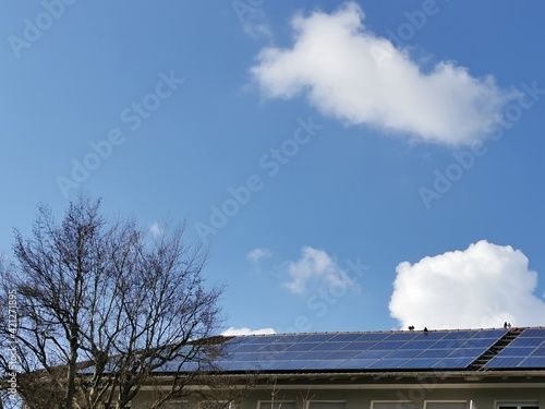Solar panels on a roof  © Yven Dienst