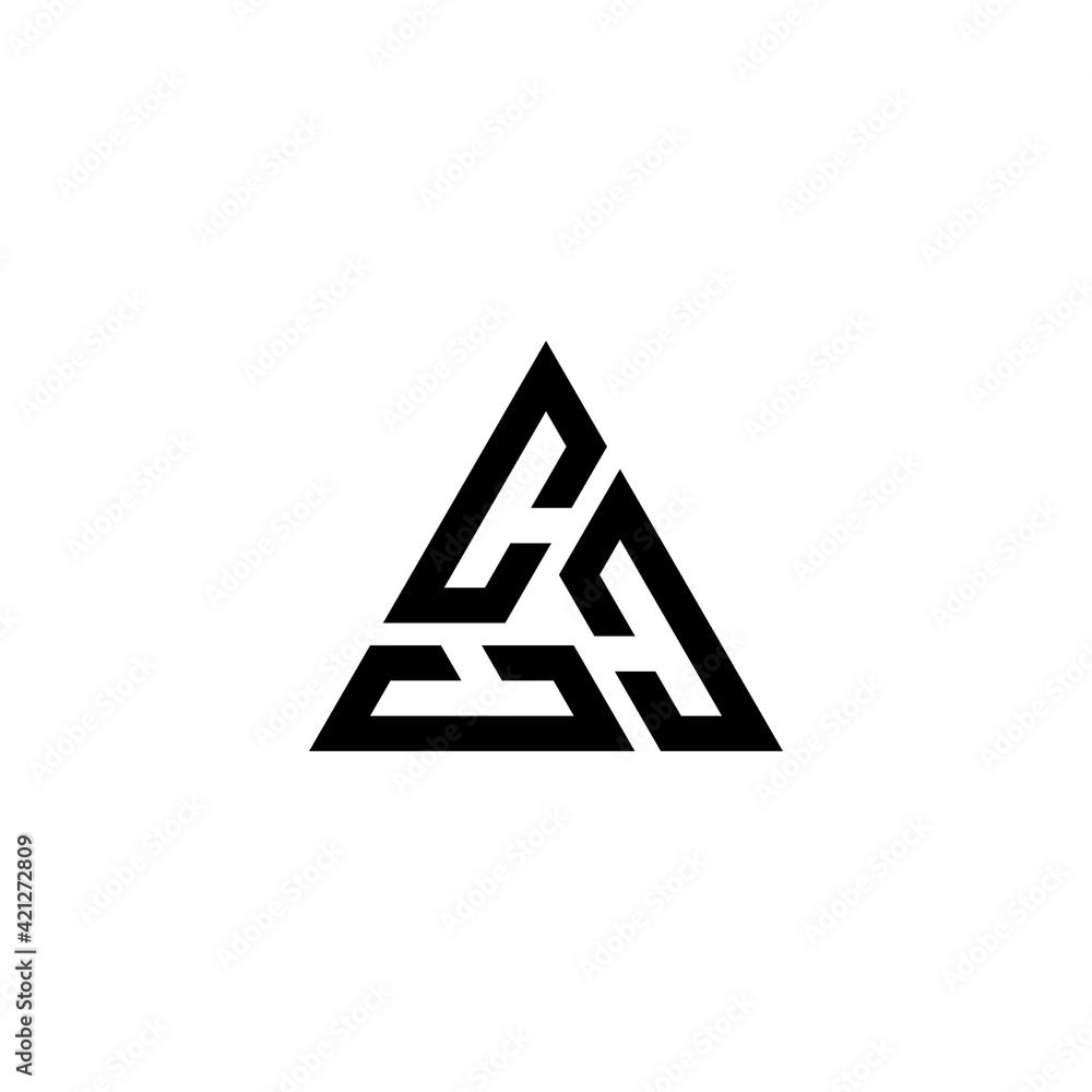 Business combination Monogram and triangle sign logo vector icon with Three C letter Business combination Monogram and triangle sign logo vector icon with Three C letter