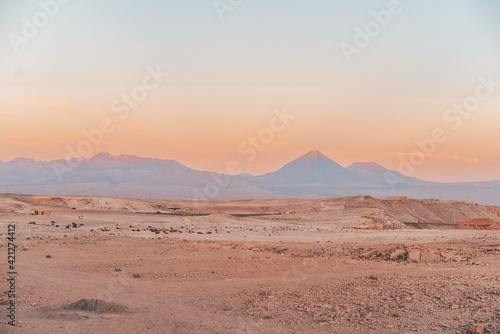 Beautiful Atacama desert, located on San Pedro de Atacama, Chile.