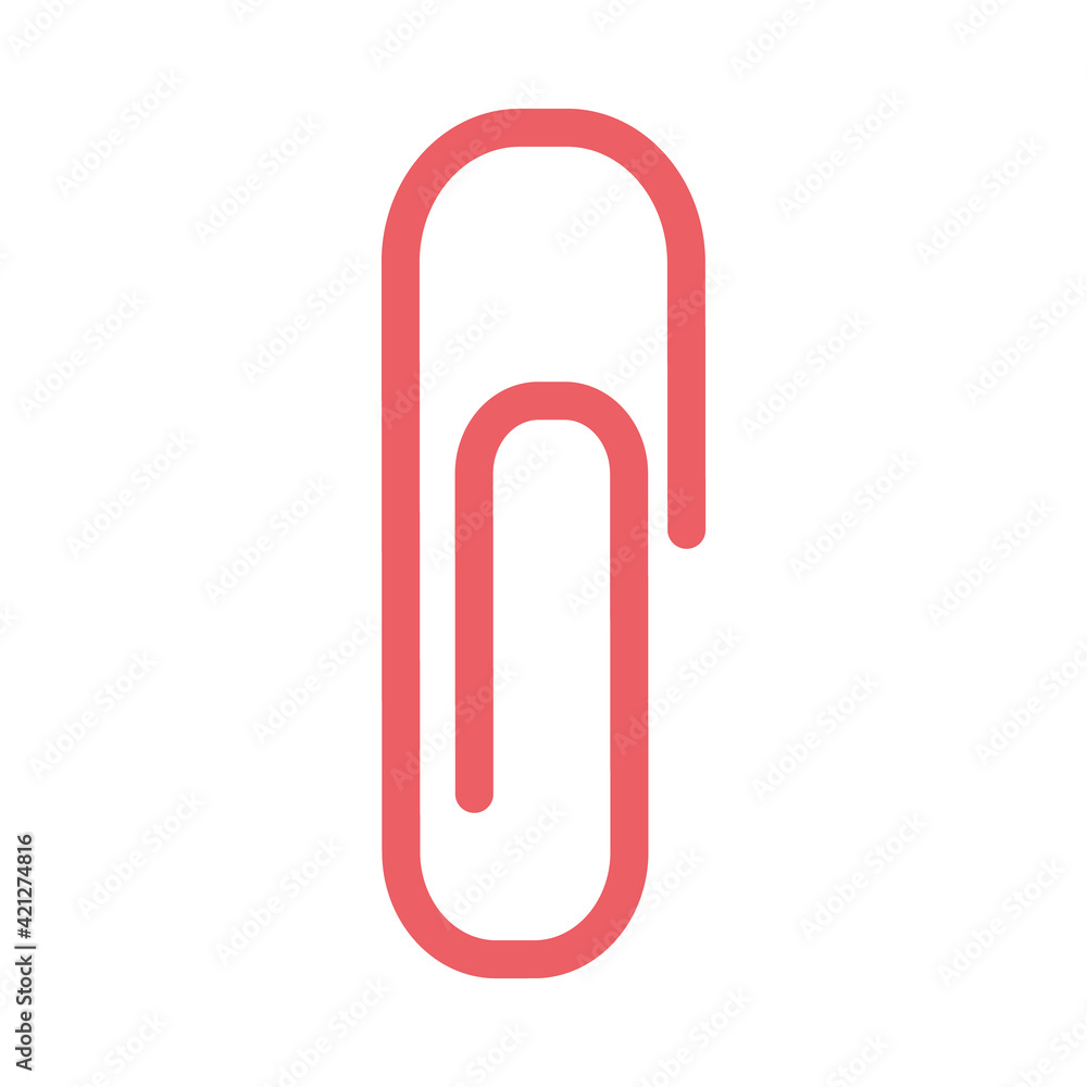 red paper clip red paper clip