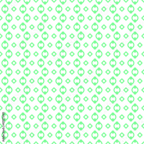 Abstract Seamless Pattern Turquoise Doodle Geometric Figures Background Vector