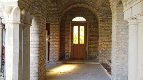 Door in Bori Castle Garden - Szekesfehervar, Hungary photo