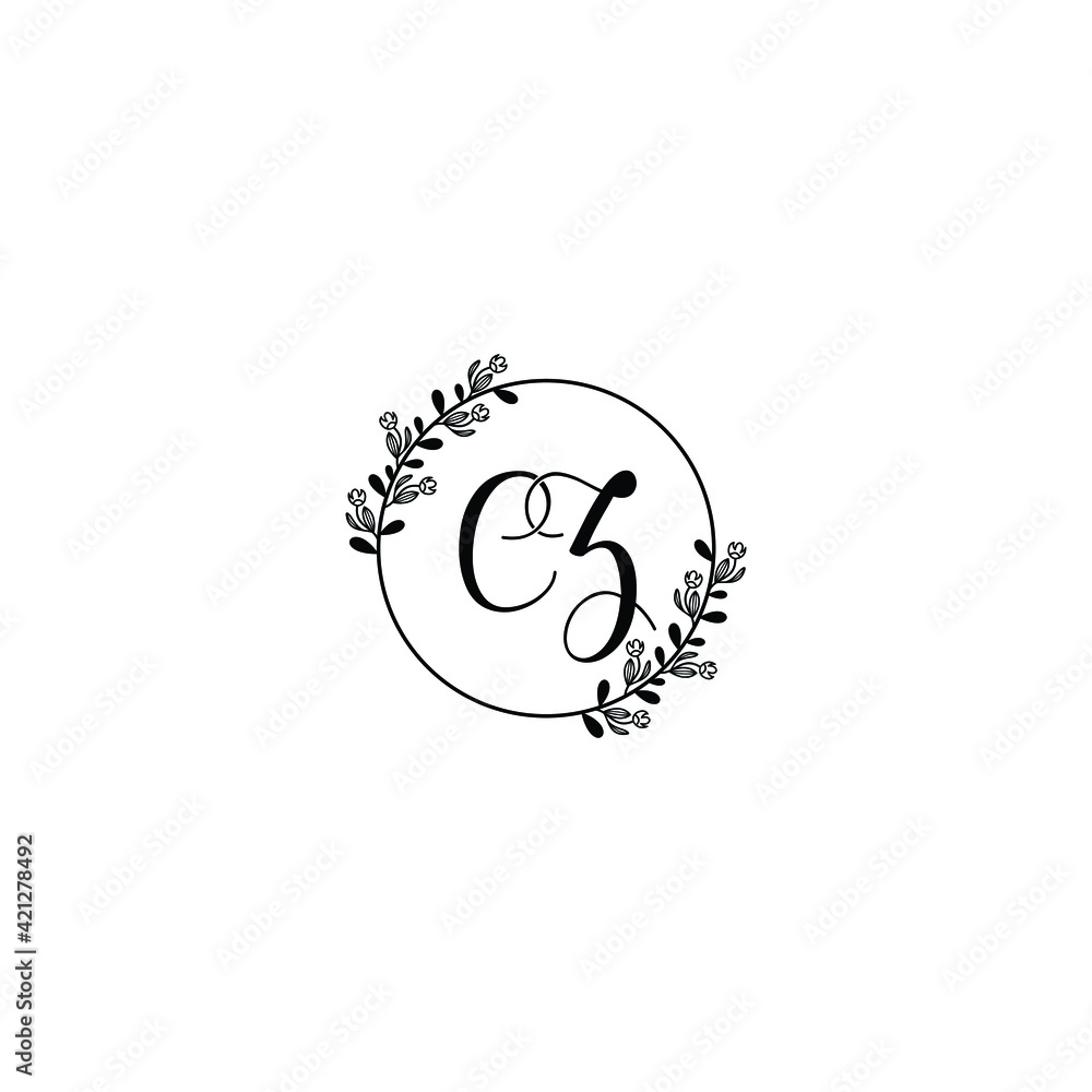 CZ initial letters Wedding monogram logos, hand drawn modern minimalistic and frame floral templates CZ initial letters Wedding monogram logos, hand drawn modern minimalistic and frame floral templates