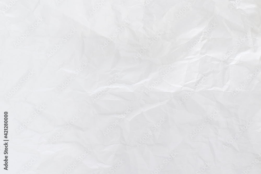 Crumpled white paper sheet texture Crumpled white paper sheet texture