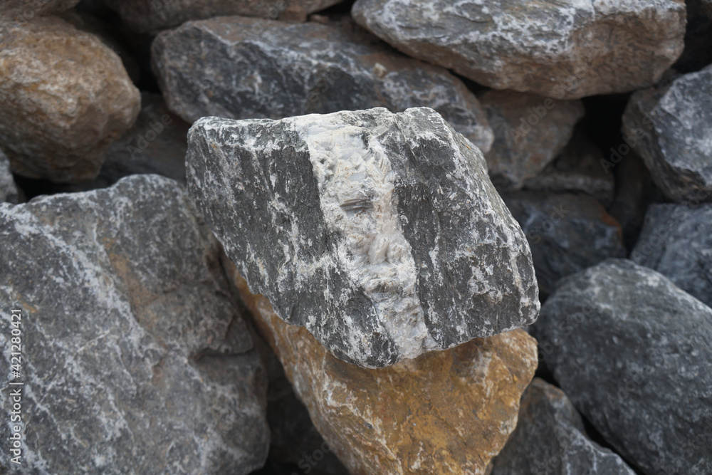 Limestone is one of the major ingredients used in construction materials.