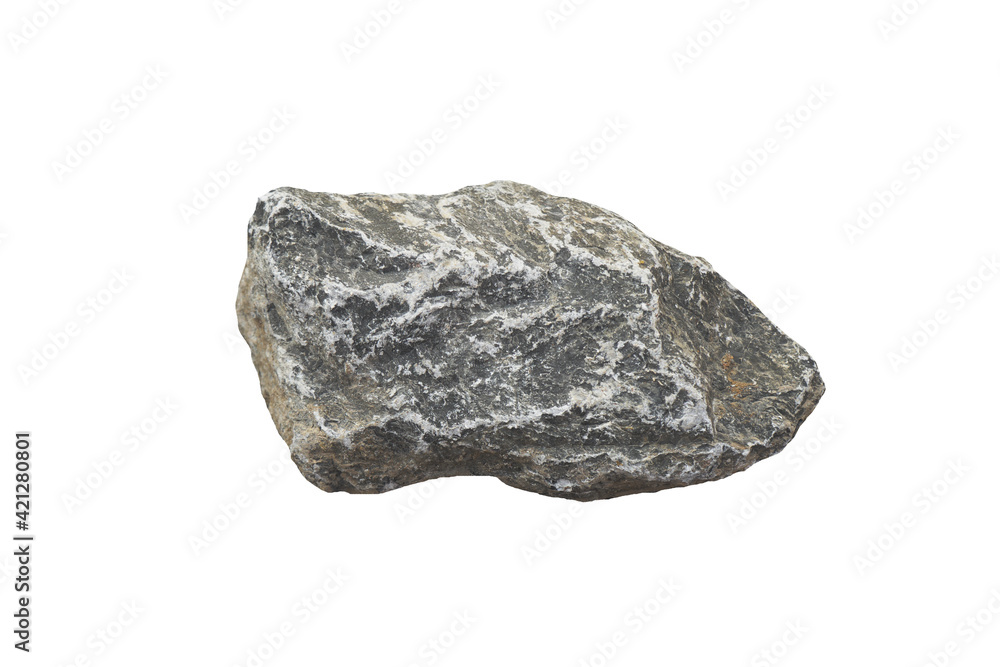 gray limestone carbonate sedimentary rock isolated on white background. Used in the industry, making roads, railways, making lime, burning, cement. gray limestone carbonate sedimentary rock isolated on white background. Used in the industry, making roads, railways, making lime, burning, cement.