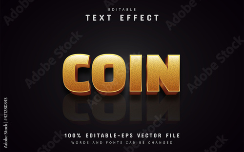 Coin text effects