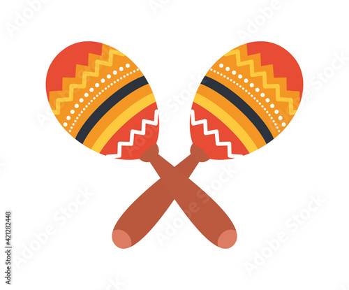 colored maracas pair