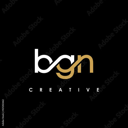 BGN Letter Initial Logo Design Template Vector Illustration photo