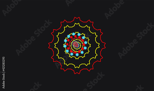 abstract spiritual symbol motif