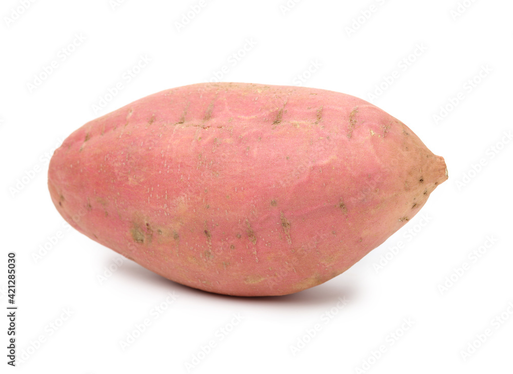 sweet potatoes on the white background sweet potatoes on the white background