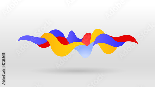 Motion sound wave abstract vector background