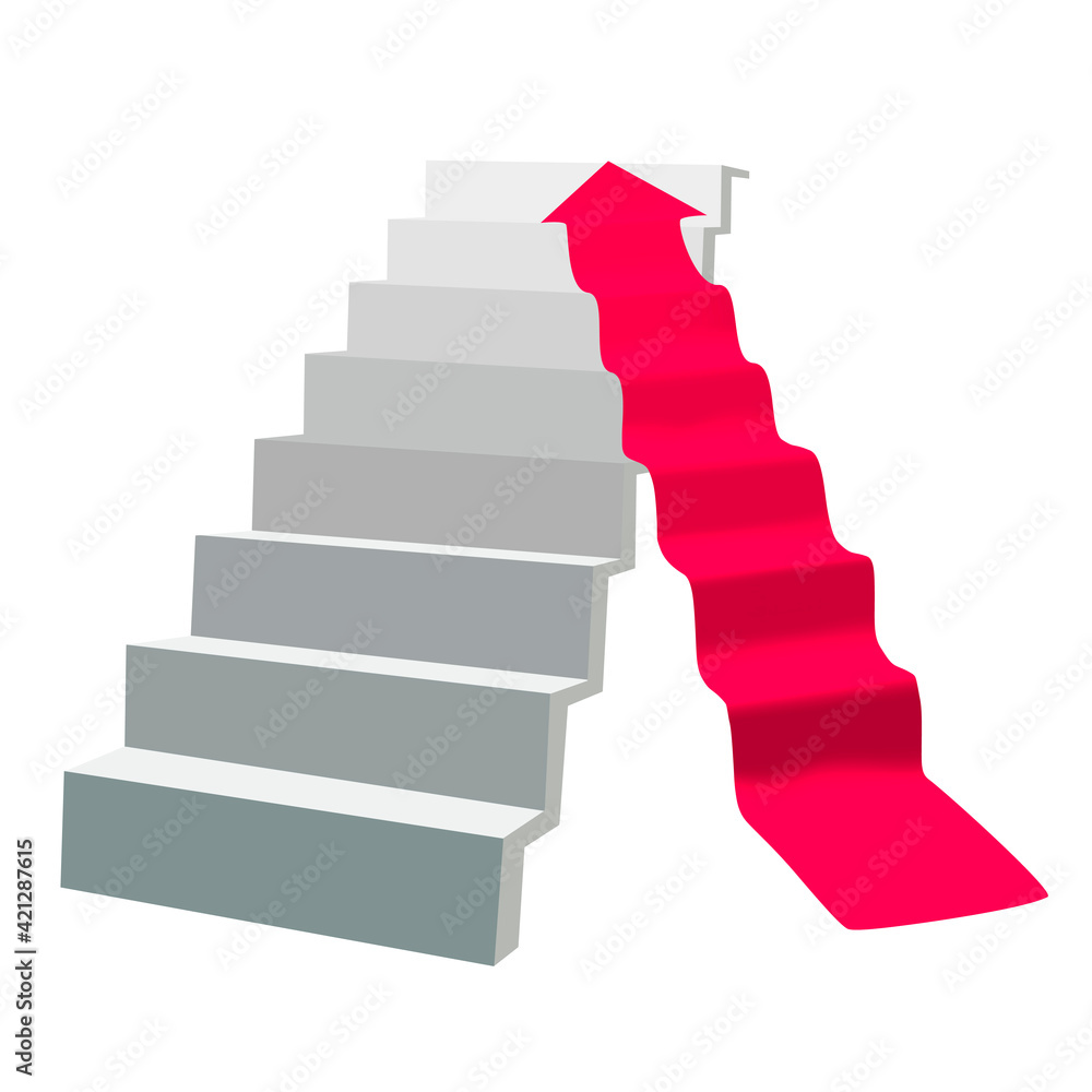 Abstract stair design for creative concepts. Career ladder. Abstract stair design for creative concepts. Career ladder.