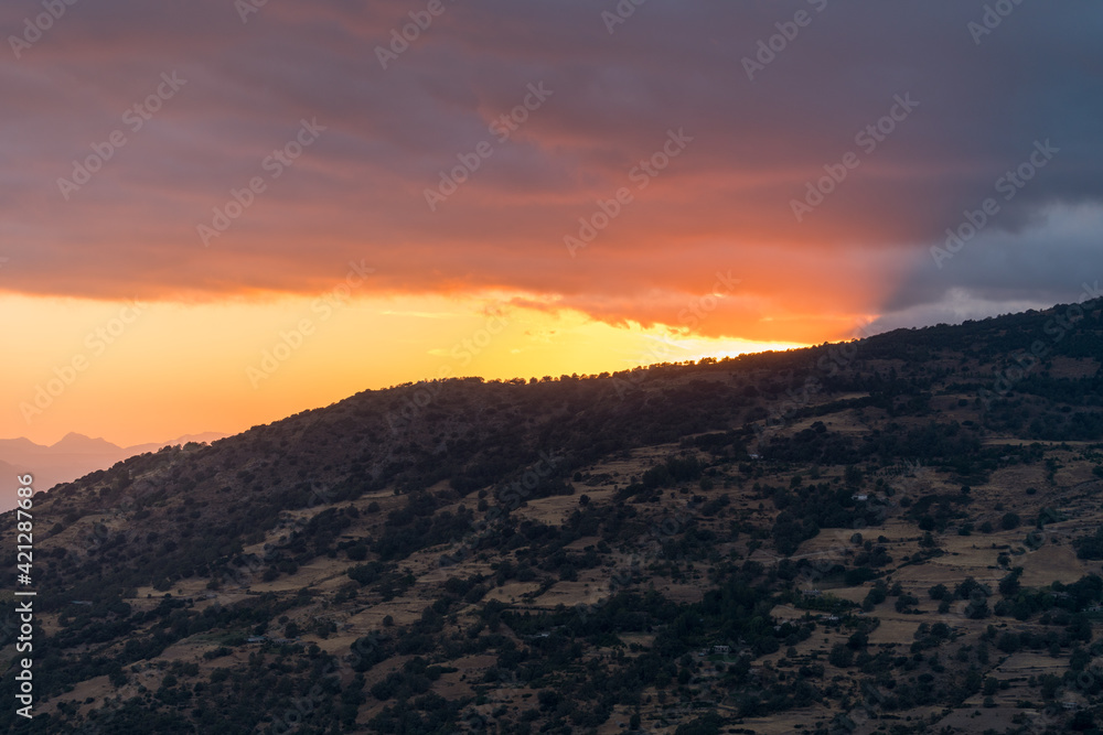 Obraz premium Mountainous landscape in Sierra Nevada in southern Spain