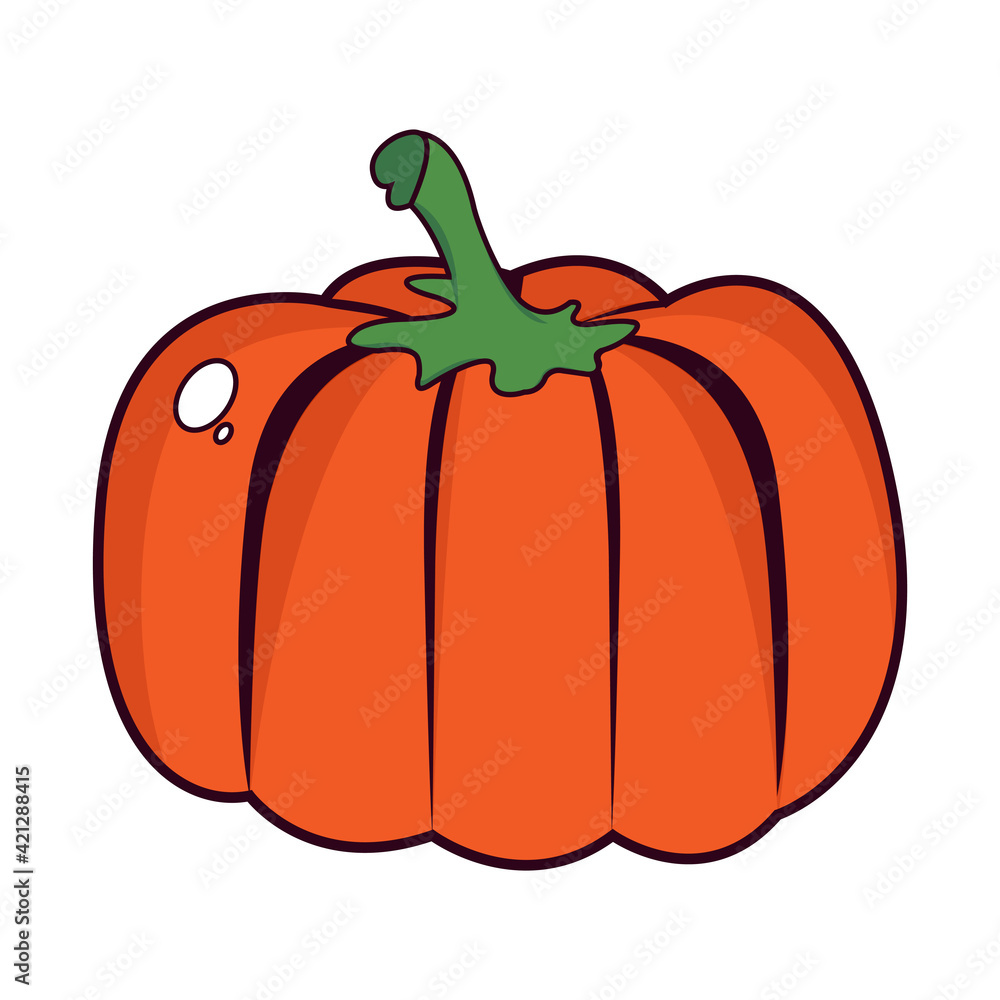 Isolated pumpkin icon. Vegetable icon - Vector illustration Isolated pumpkin icon. Vegetable icon - Vector illustration