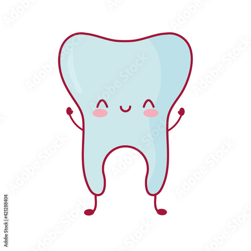 smiling tooth isolated